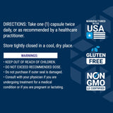 Life Extension lista de ingredientes enfatizando no transgénico y sin gluten