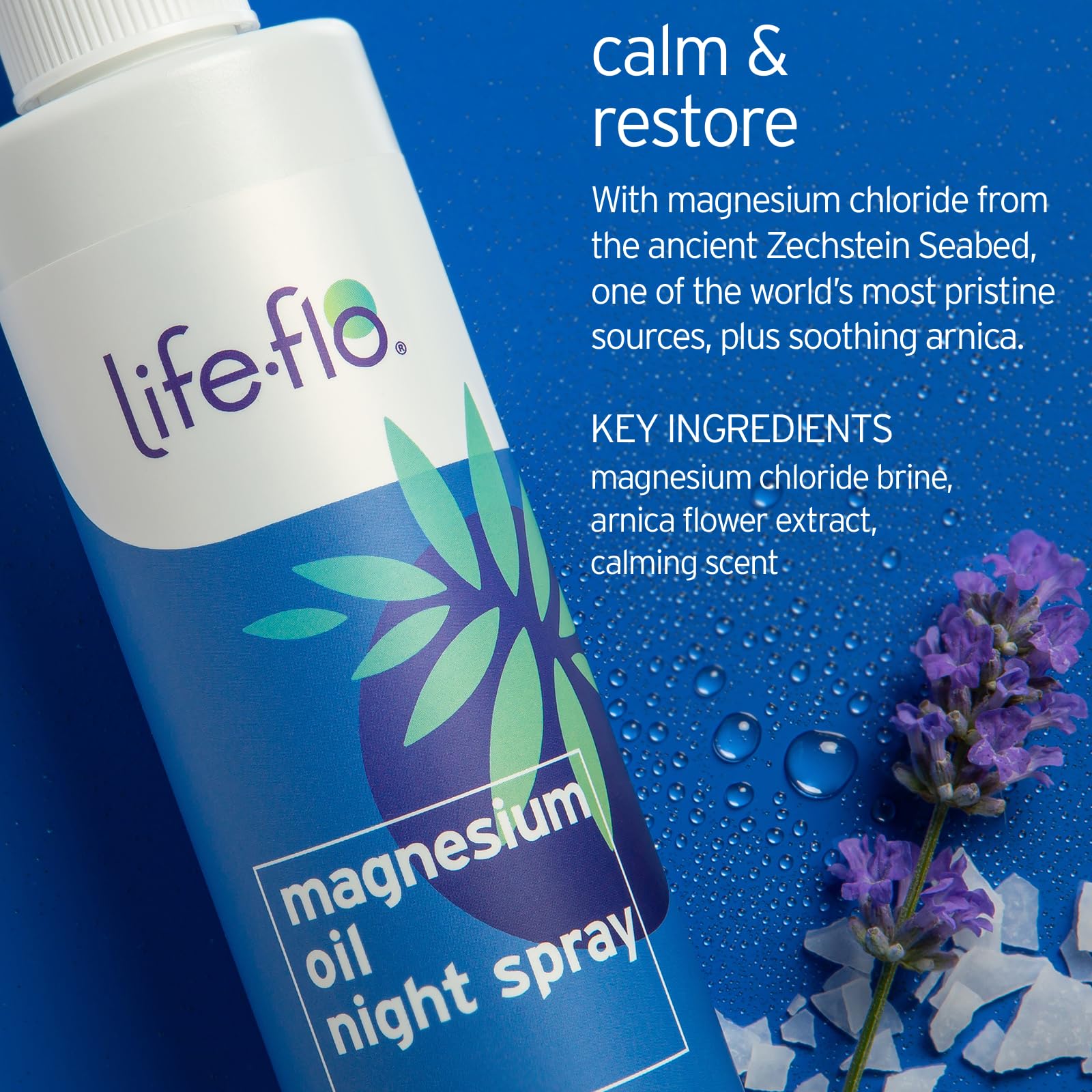 Life-Flo textura del aceite de magnesio en piel, absorción no grasa