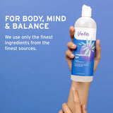 Life‑Flo uso familiar con adulto y niño aplicando gel