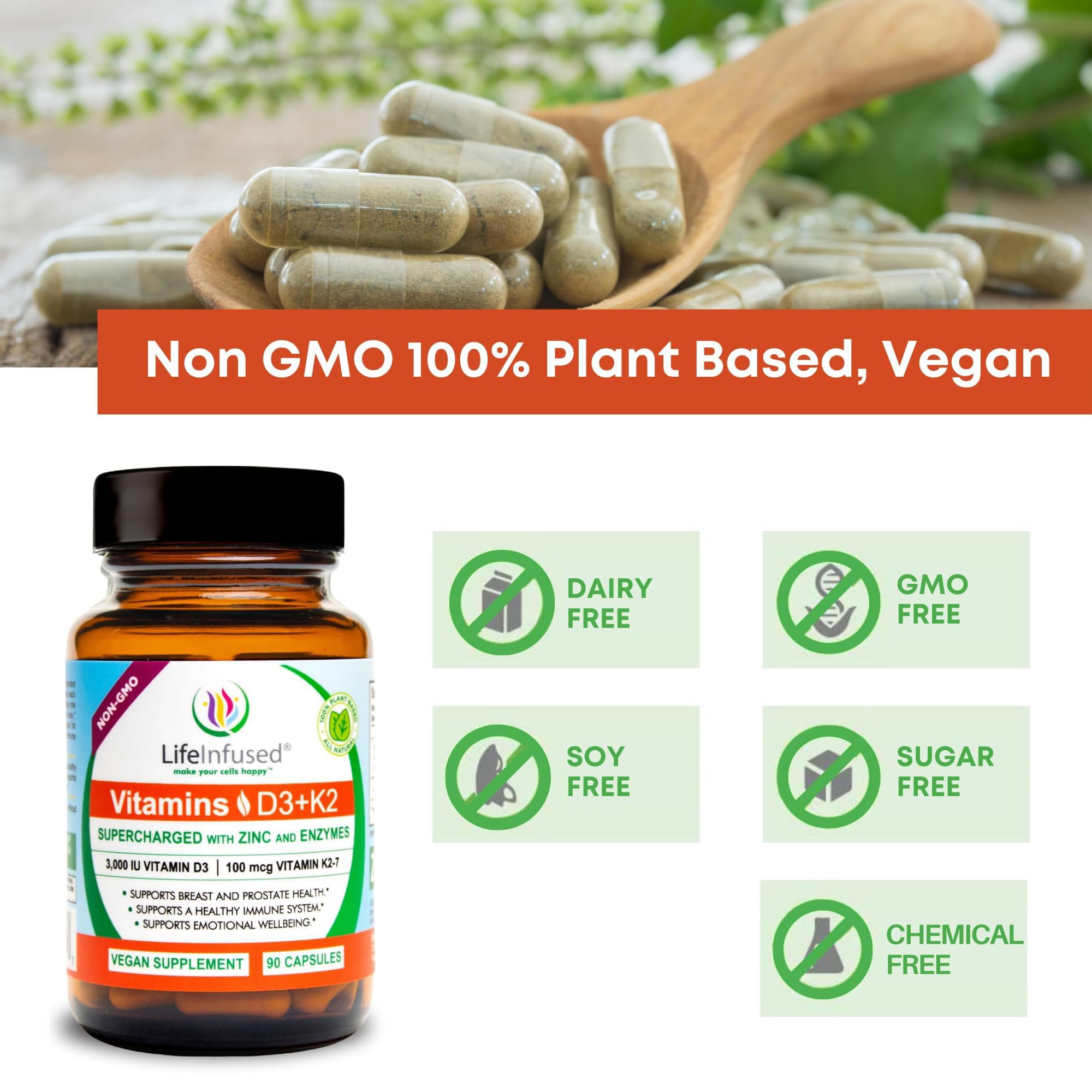 Life Infused etiqueta nutricional detalle con ingredientes y dosificación clara