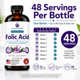 Life Solutions comparación de tamaño con mano, muestra el volumen de 8 oz