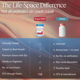Life-Space caja abierta con cápsulas demostrando el contenido del envase