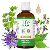 Life Tones etiqueta de ingredientes naturales y sin alérgenos