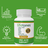 Life Tones etiqueta con lista de ingredientes botánicos limpia