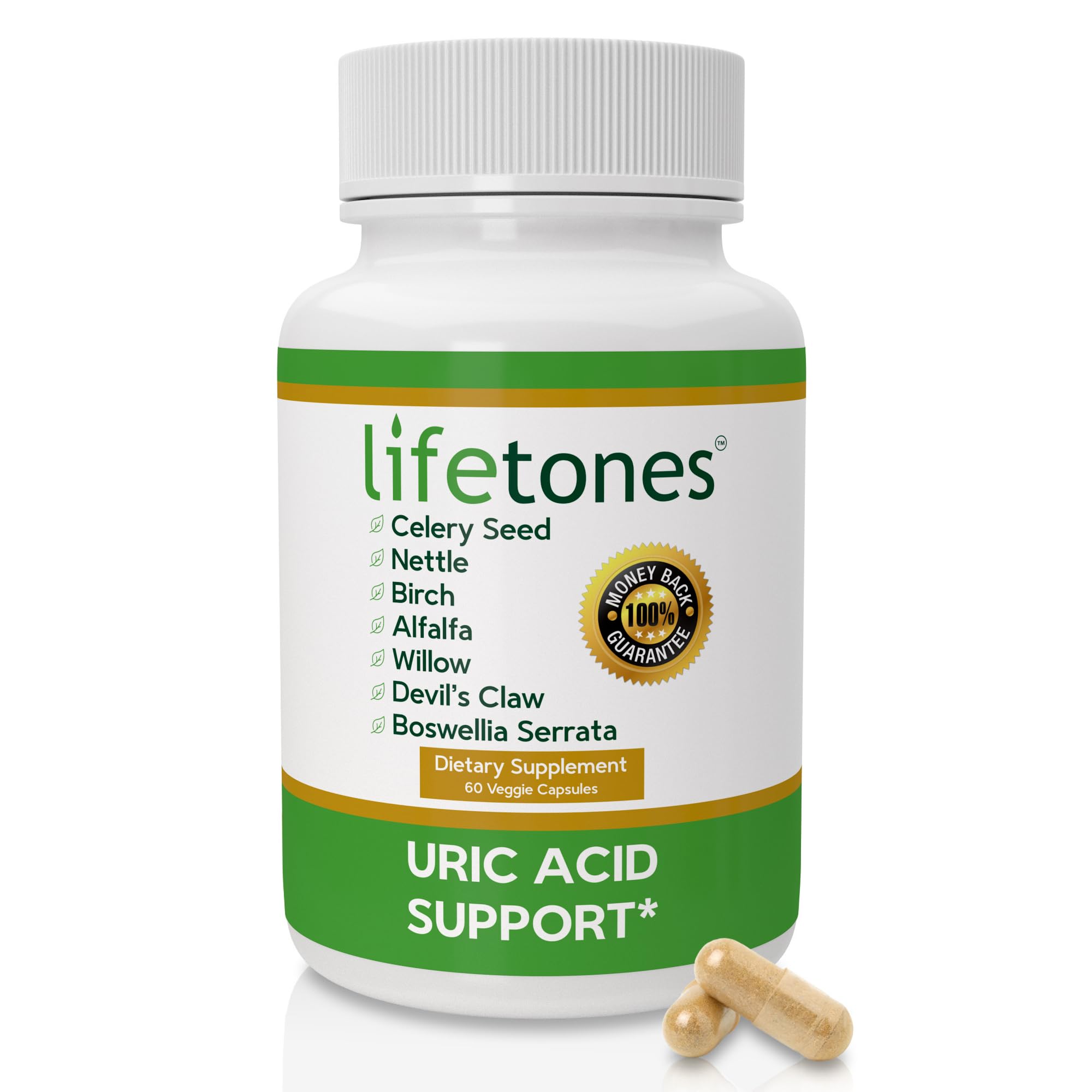 Life Tones frasco frontal mostrando etiqueta y beneficios claros