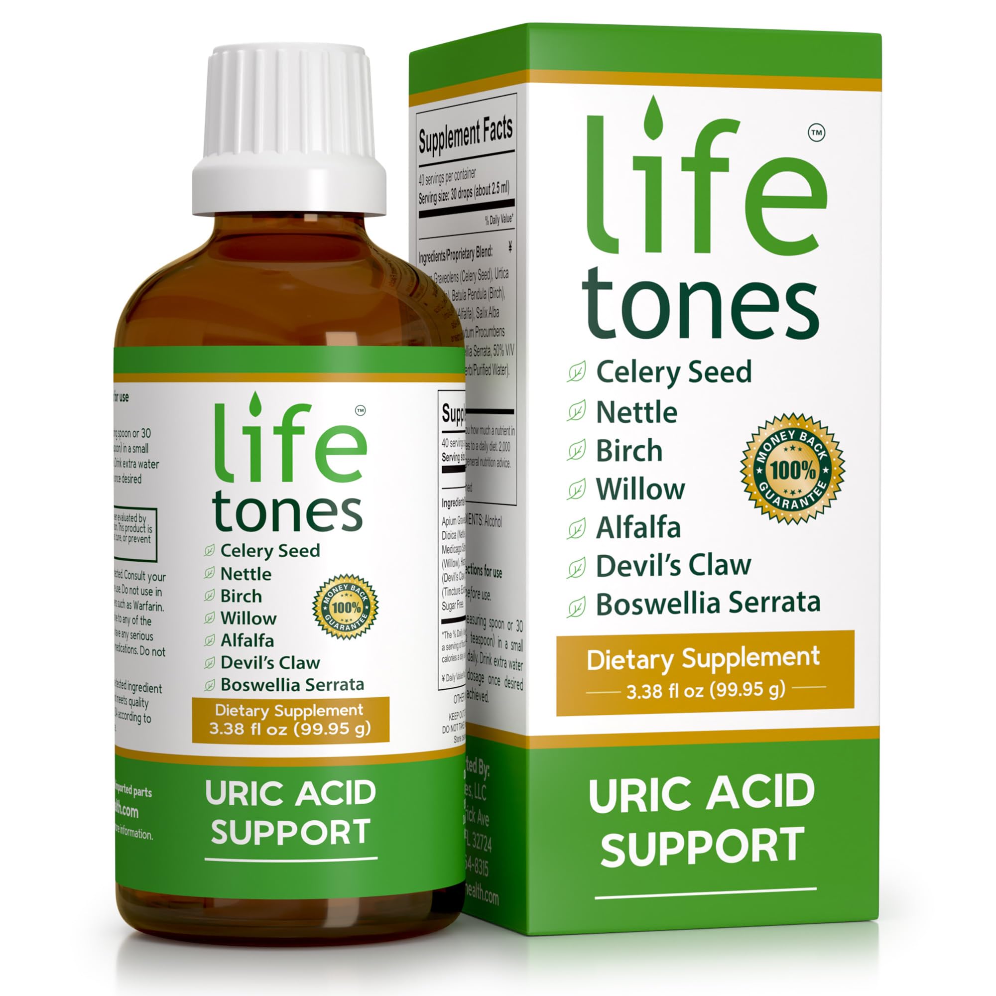 Life Tones frasco frontal mostrando presentación y concentración