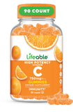 Lifeable frasco frontal con etiqueta clara y ventaja de 90 gomitas