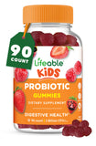 Lifeable frasco frontal mostrando 90 gomitas y beneficios claros
