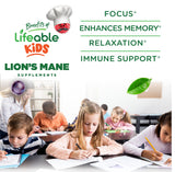 Lifeable gominola en mano de niño facilita administración diaria y sabor atractivo