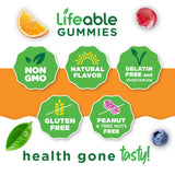 manos sosteniendo gomitas Lifeable facilidad de toma diaria