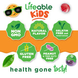 Lifeable etiqueta nutricional legible con información de 25 mg