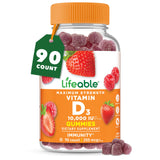 Lifeable envase frontal mostrando 90 gomitas y beneficios visibles