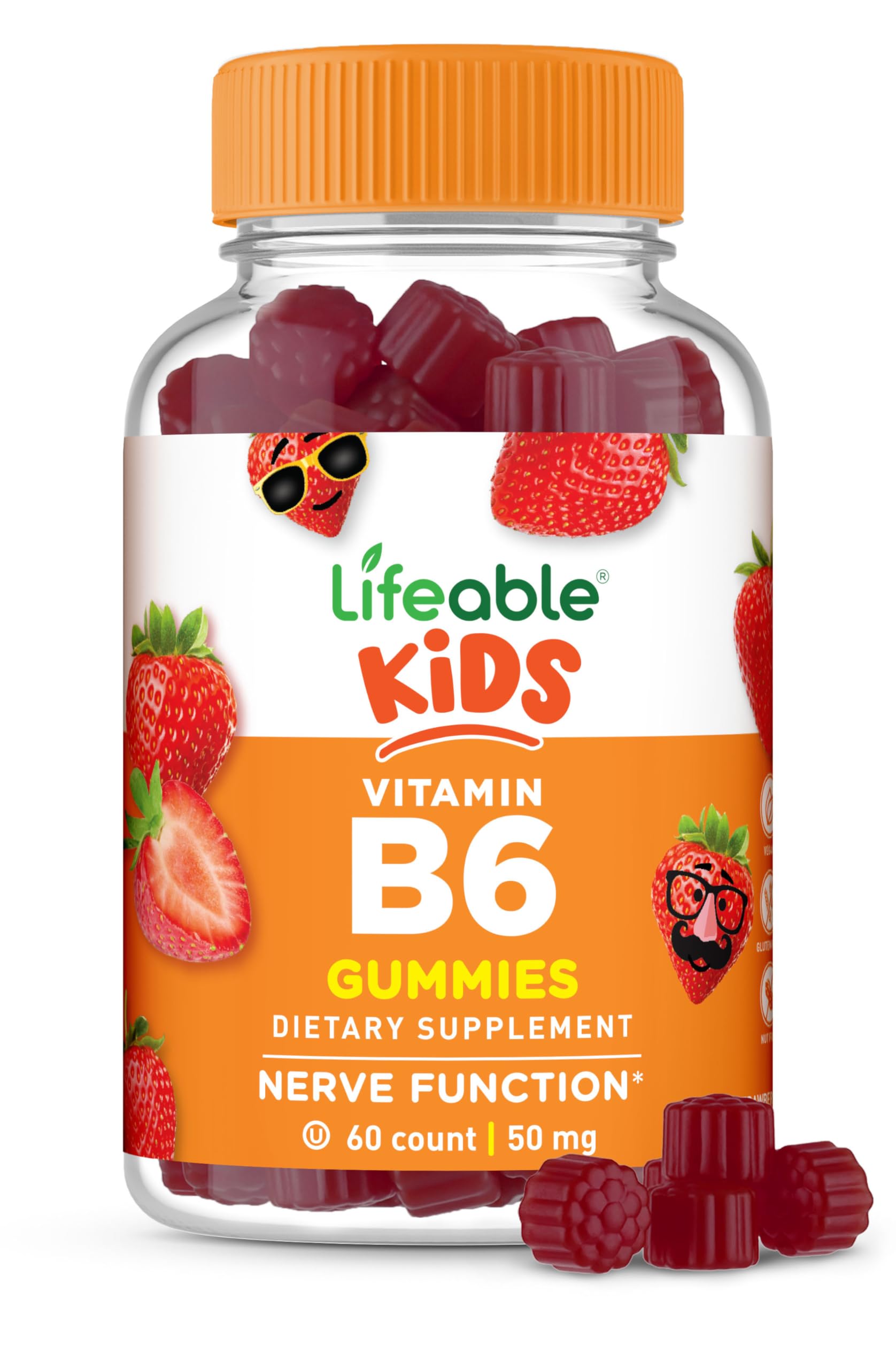 Lifeable frasco frente mostrando etiqueta y beneficios para familias