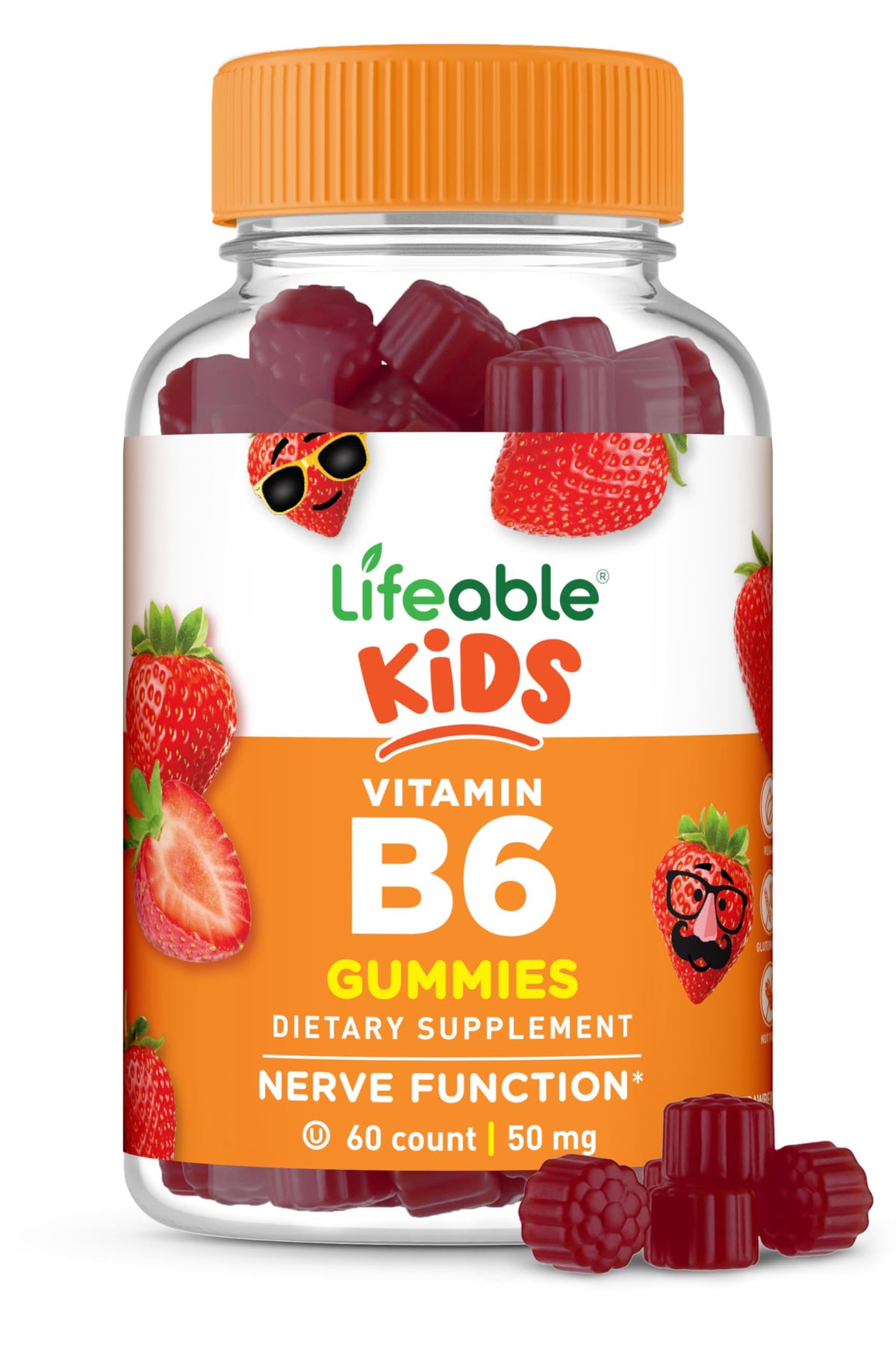 Lifeable frasco frente mostrando etiqueta y beneficios para familias