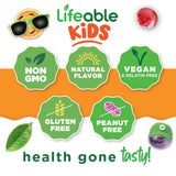 Lifeable etiqueta con lista de ingredientes y información de B6