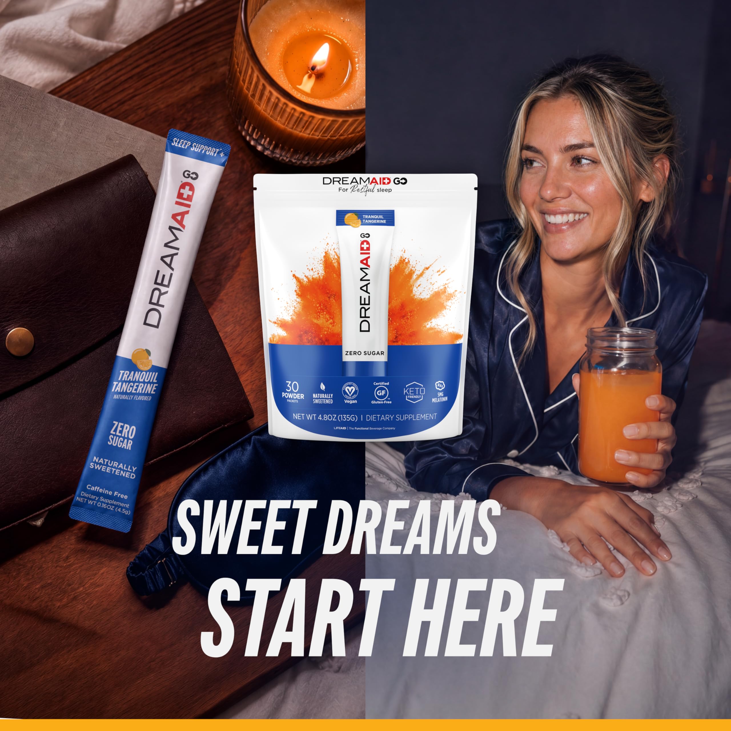 LIFEAID DreAmAid GO comparación de tamaño con lata para referencia visual