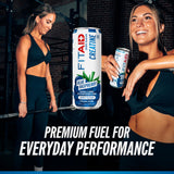 Pack de 12 LIFEAID FITAID creatine Blue Raspberry mostrando conveniencia de compra