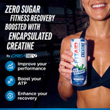 Lata LIFEAID FITAID creatine abierta sobre hielo para consumo inmediato y frescura