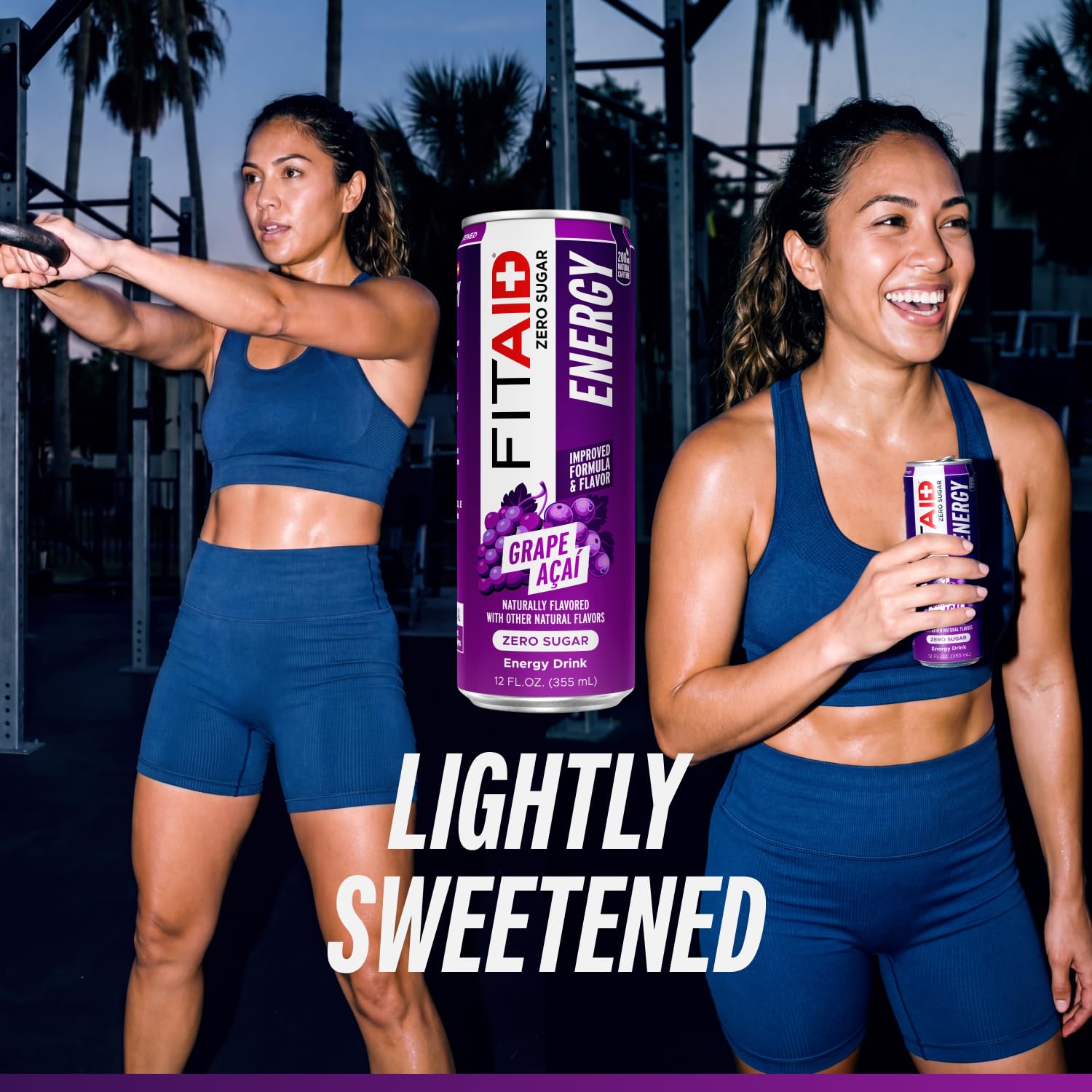 LIFEAID FITAID lata sostenida en mano para comparar tamaño y conveniencia portátil