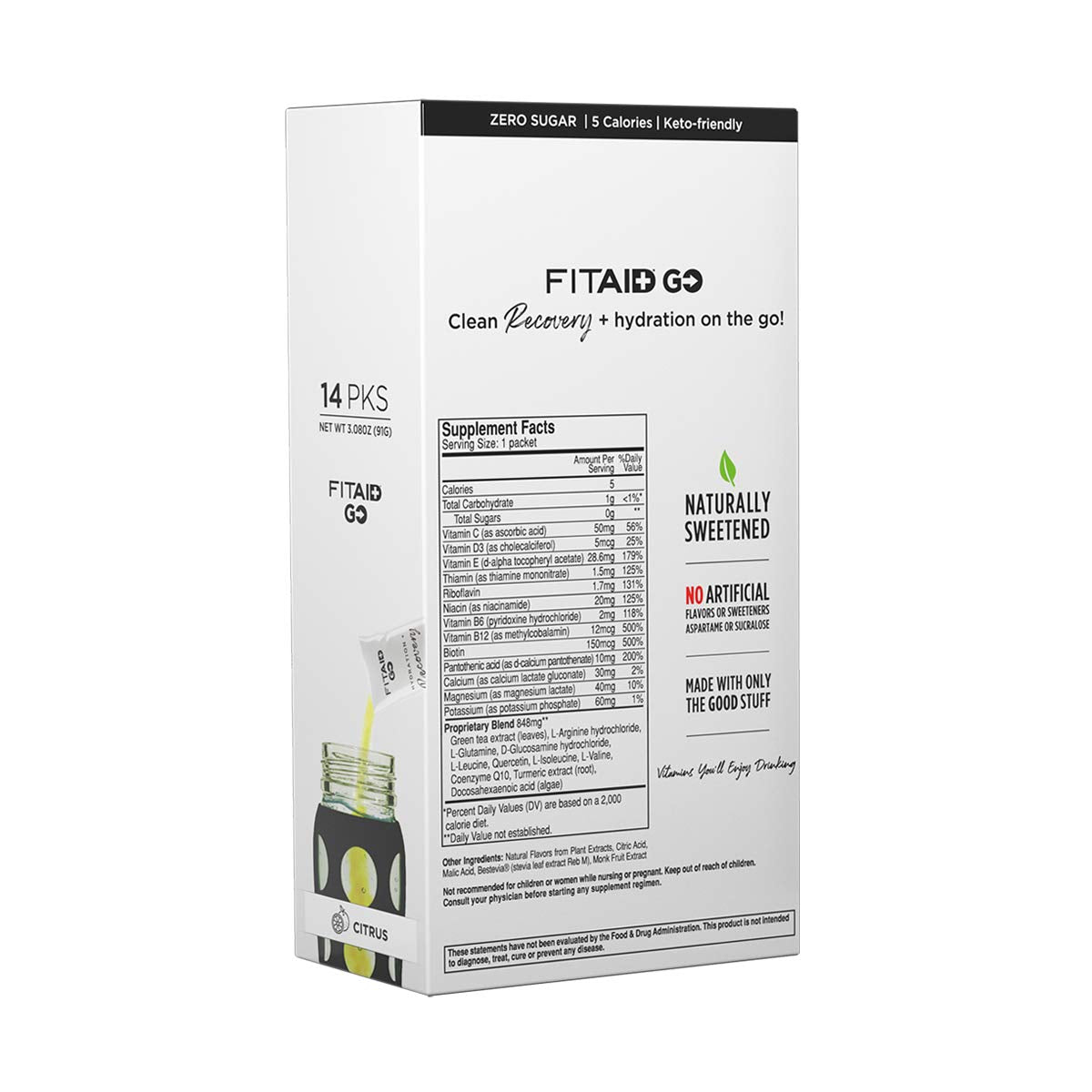 LIFEAID FITAID GO estilo de vida al aire libre, refresco post‑actividad