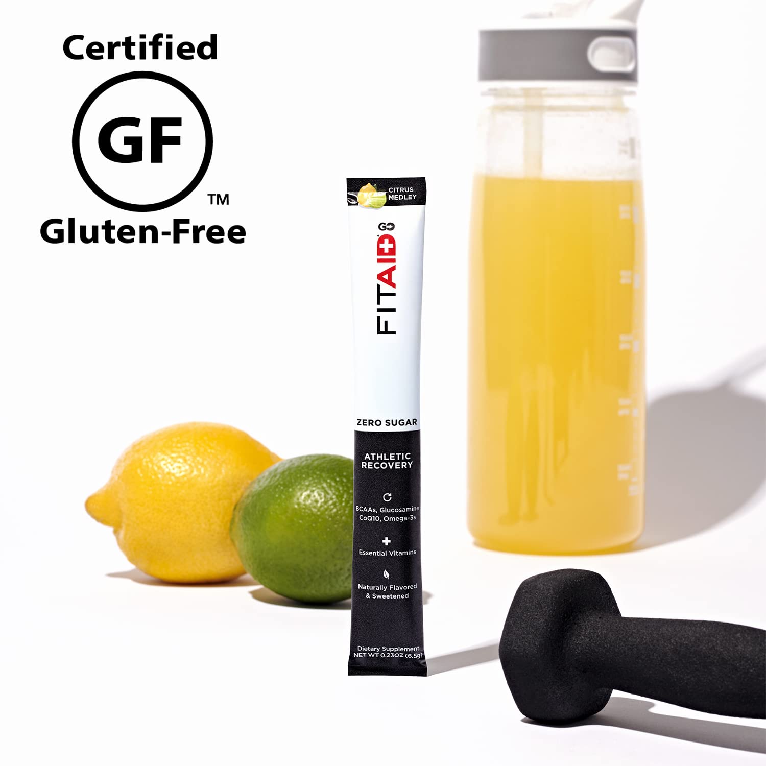 LIFEAID FITAID GO comparado en mano para mostrar tamaño de porción