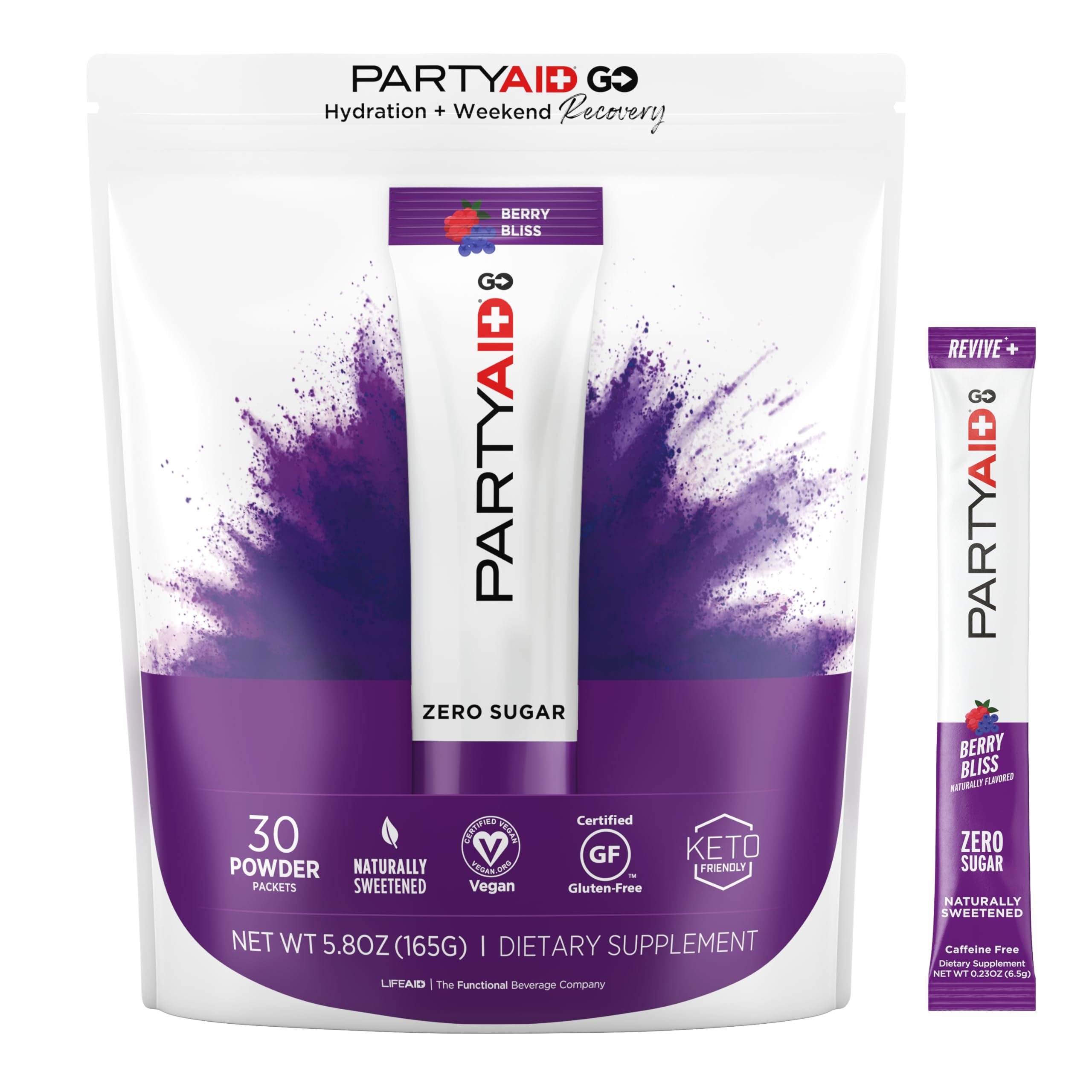 LIFEAID sobre PartyAid Go al frente mostrando el diseño y portabilidad