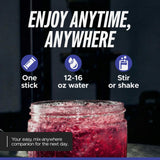 LIFEAID ingredientes PartyAid Go dispuestos: electrolitos y extractos clave