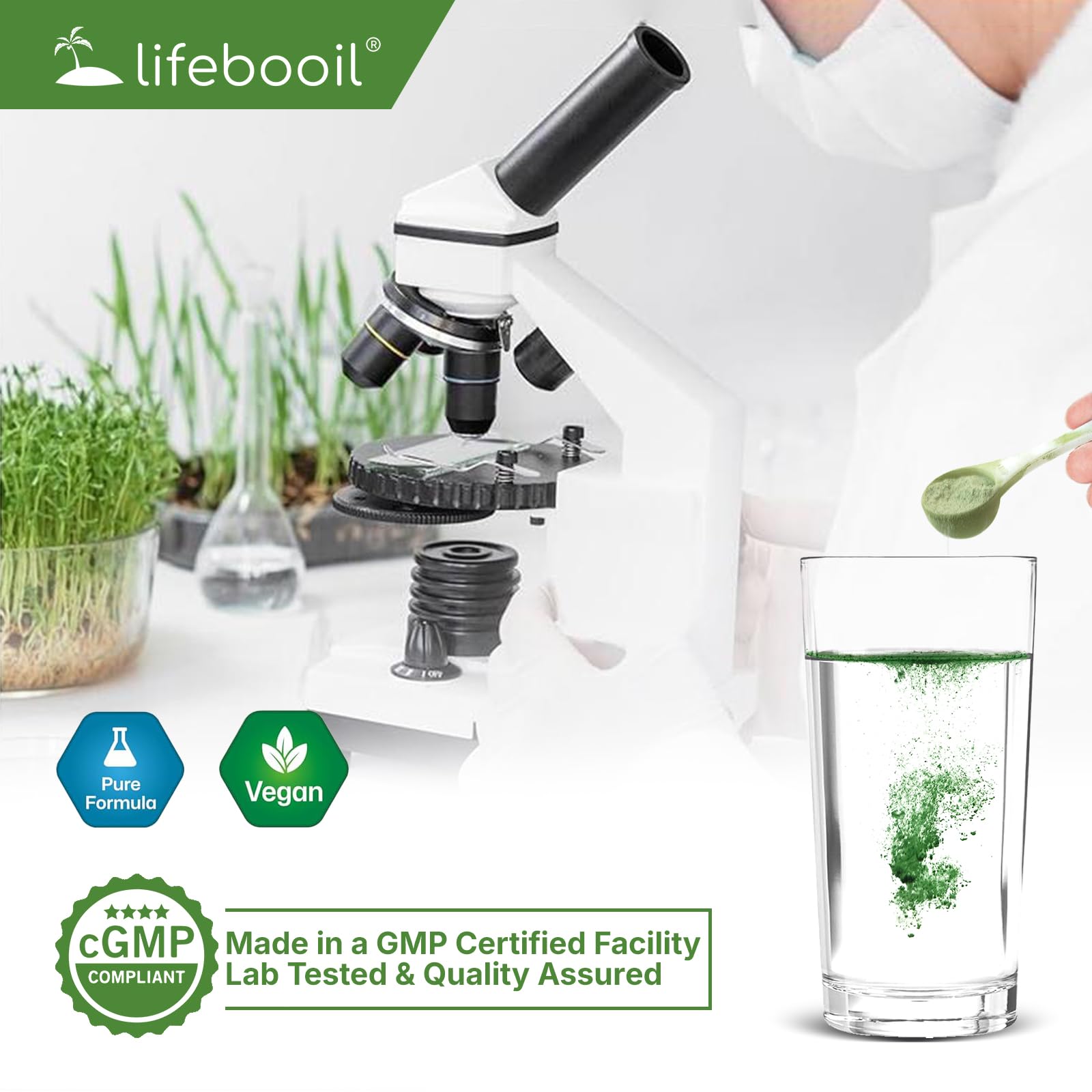Lifebooil lista de ingredientes y sellos de calidad para confianza del consumidor