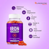 LifeCentric Health bote abierto con gominolas, conveniencia para tomar en cualquier sitio