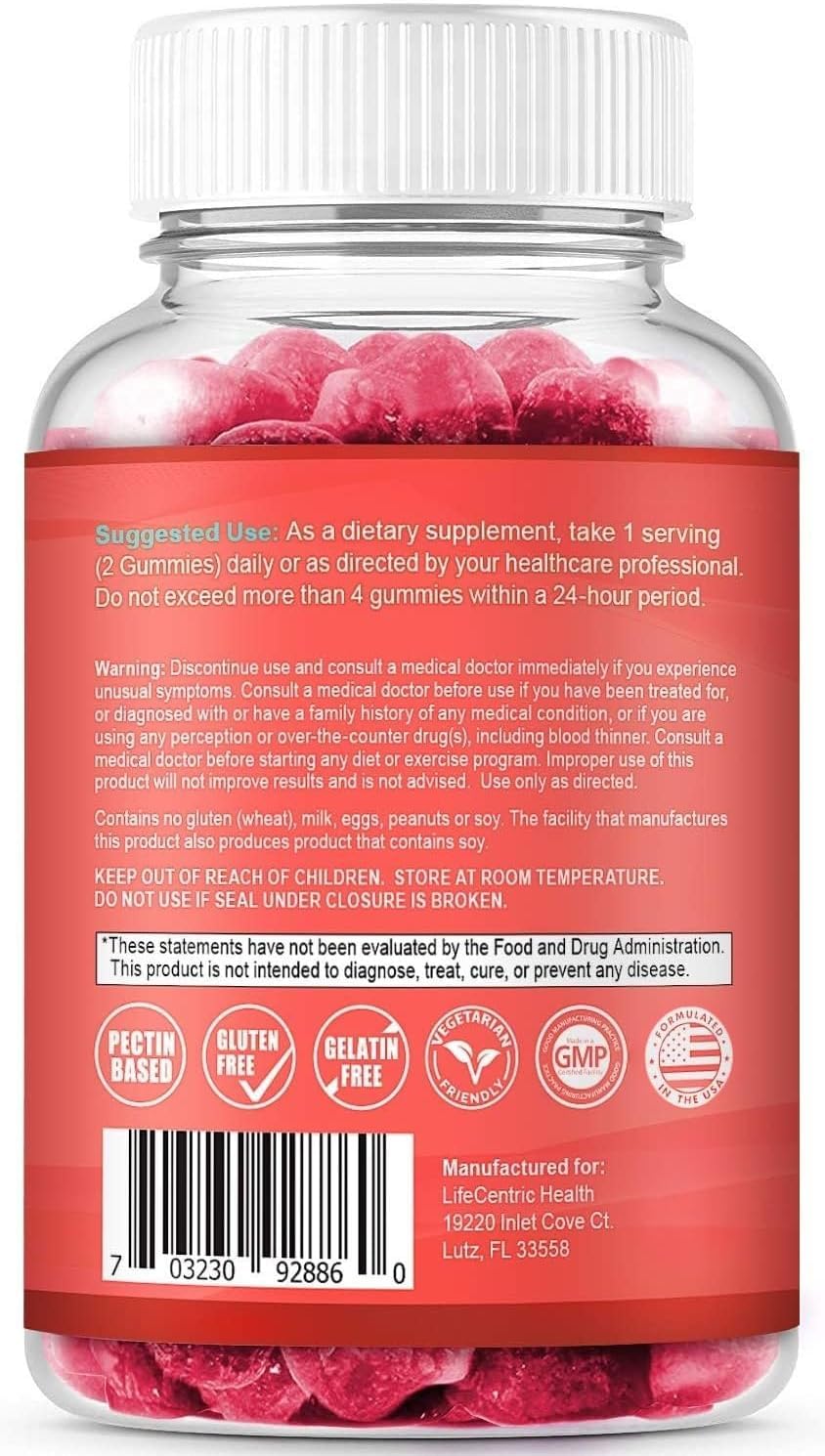 LifeCentric Health estilo de vida con frasco en tocador, rutina diaria sencilla