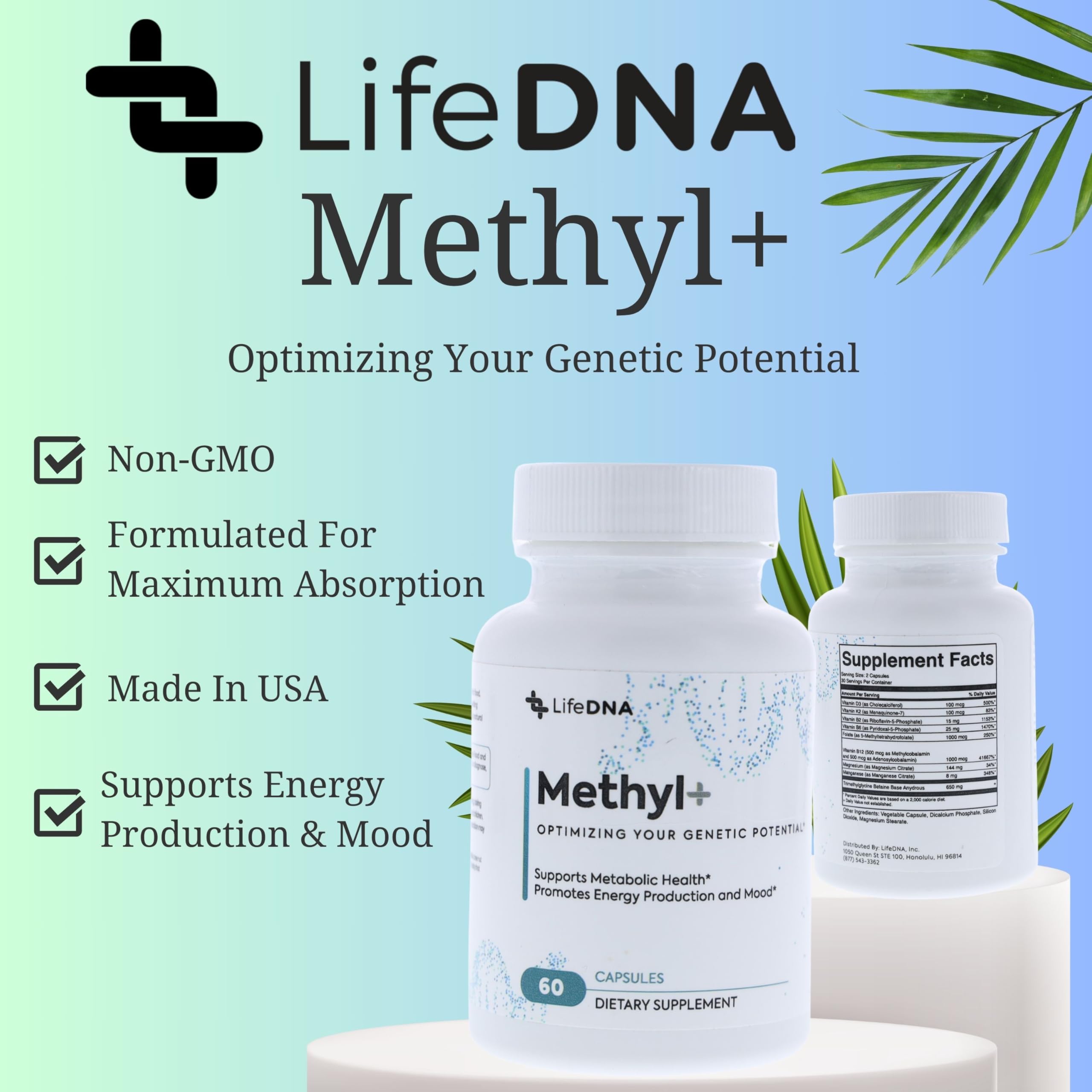 Persona sosteniendo LIFEDNA Methyl+ para mostrar uso diario y facilidad