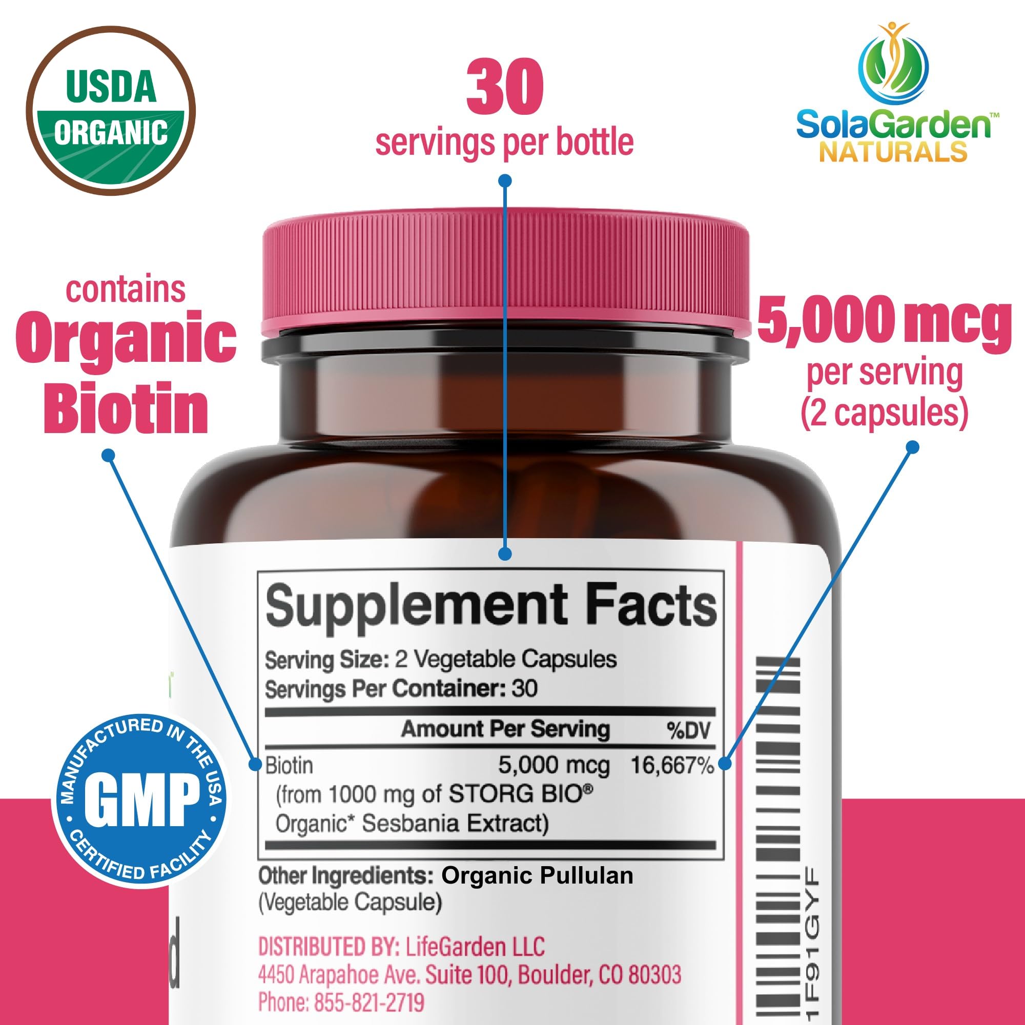 LifeGarden Naturals primer plano de cápsula para apreciar calidad y textura vegetal