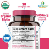 LifeGarden Naturals primer plano de cápsula para apreciar calidad y textura vegetal