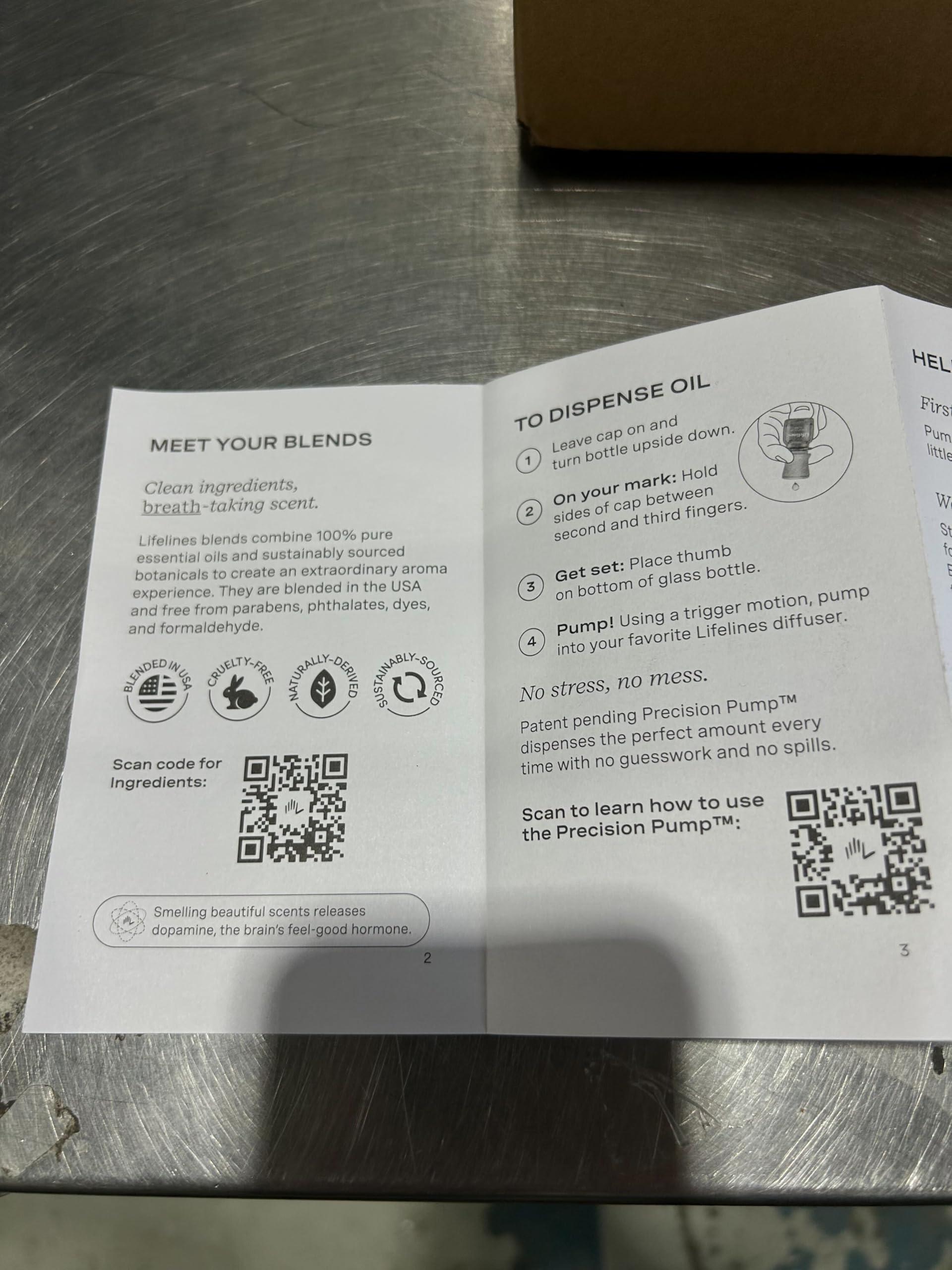 Lifelines etiqueta Apple Orchard en primer plano para identificación