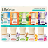 Lifelines pack frontal mostrando los cinco aromas, ideal para regalo