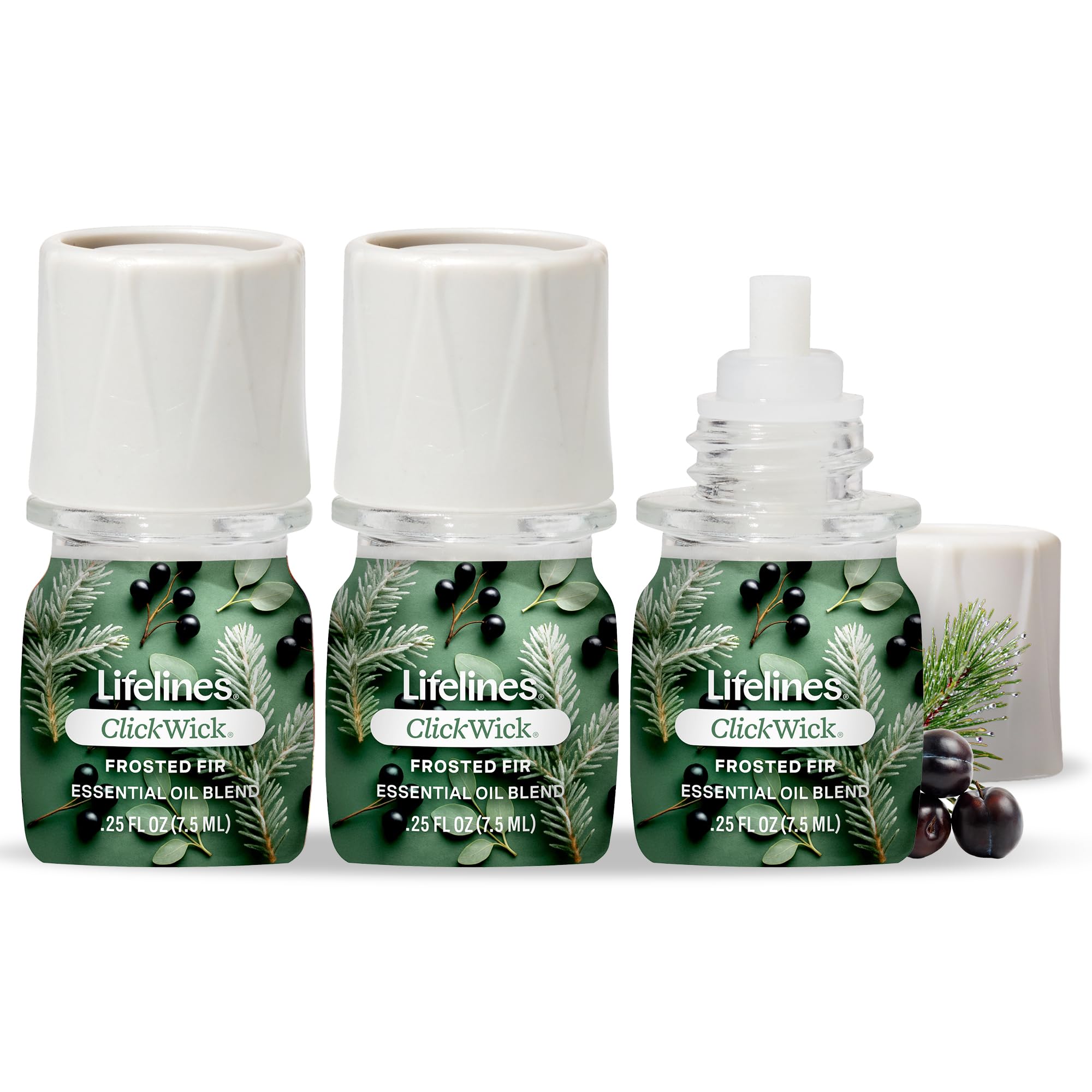 Lifelines pack frontal mostrando tres ClickWick para aroma duradero