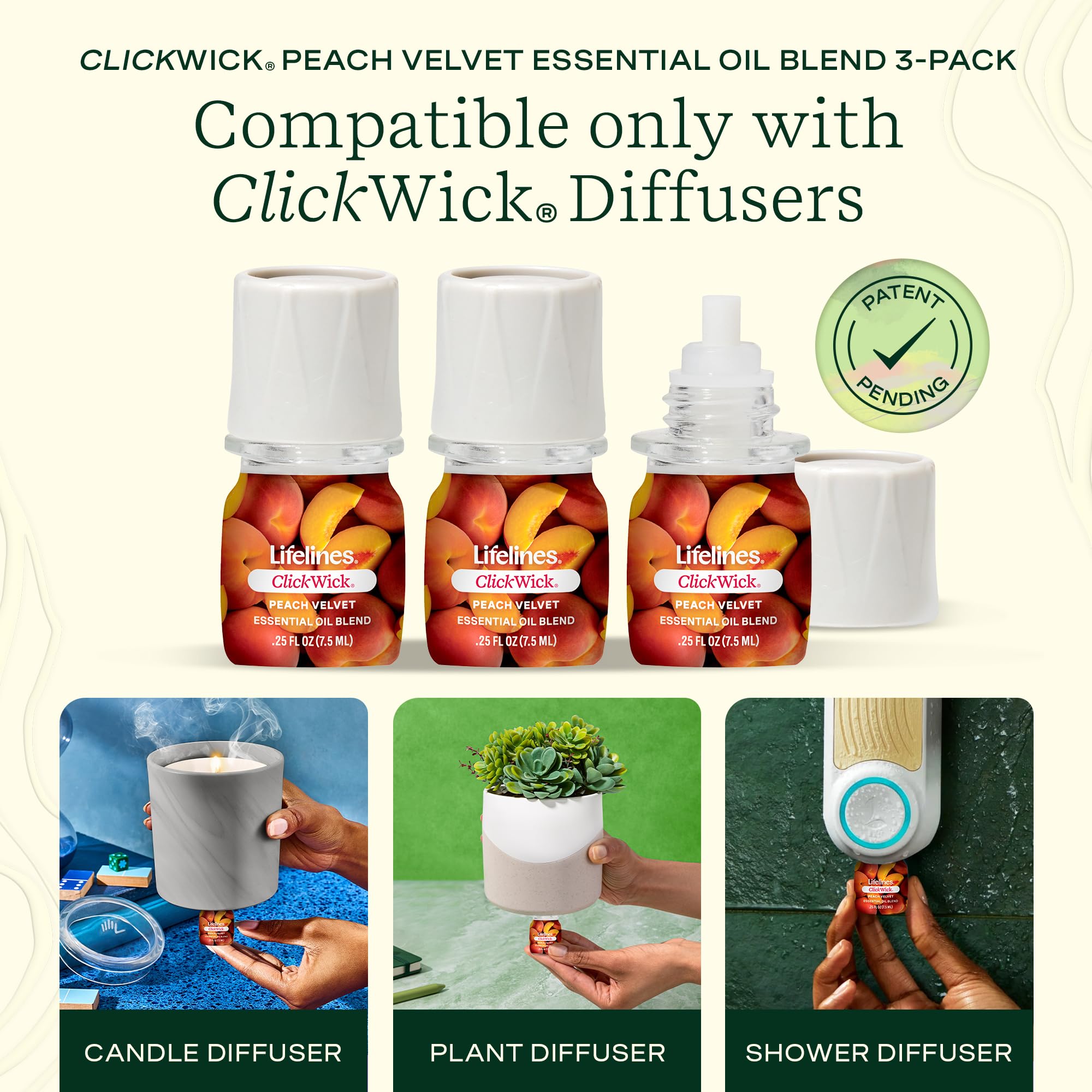 Lifelines etiqueta Peach Velvet con ingredientes y beneficios claros