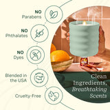 Lifelines Peach Velvet en difusor de ducha creando ambiente relajante