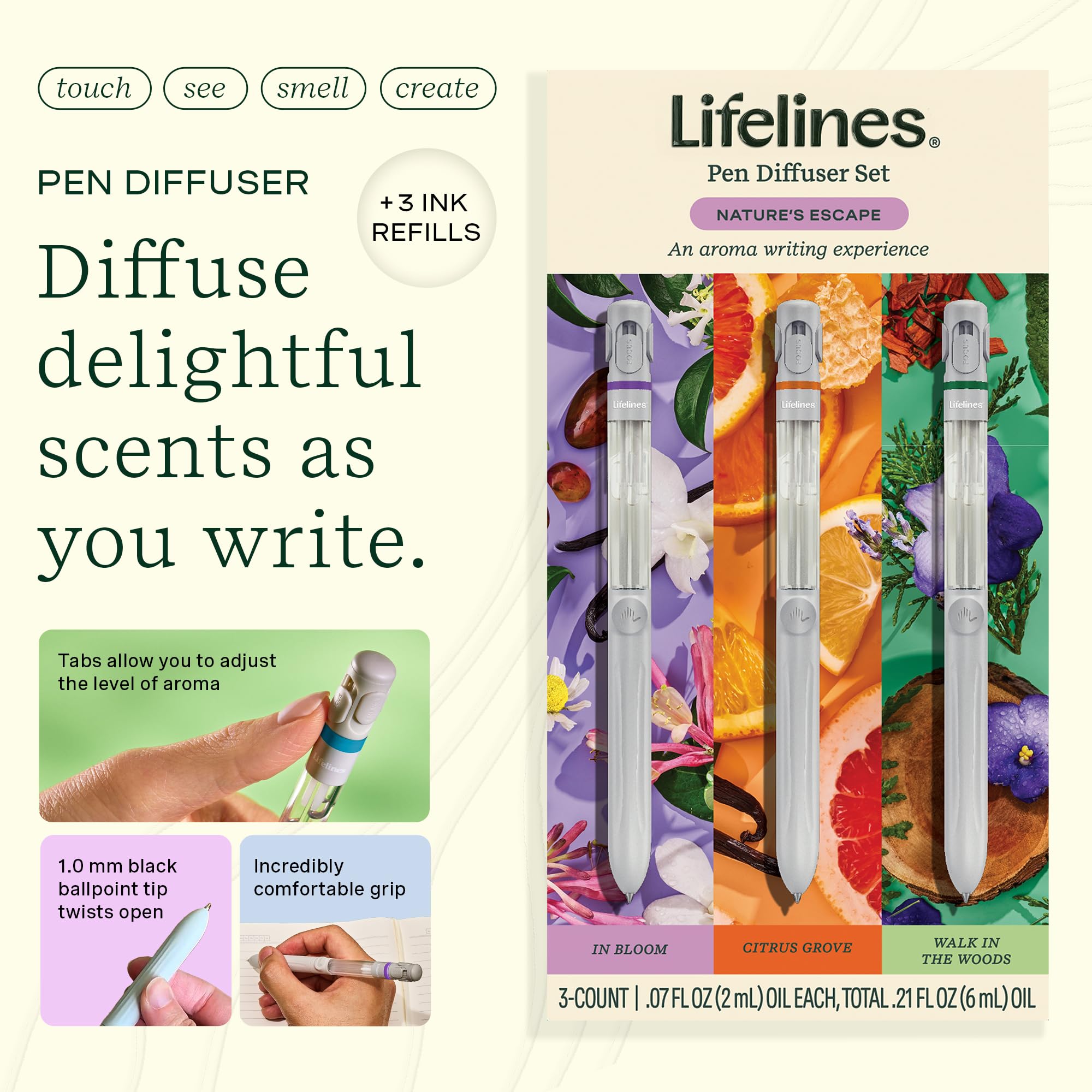 Lifelines primer plano de rejilla difusora con control de intensidad