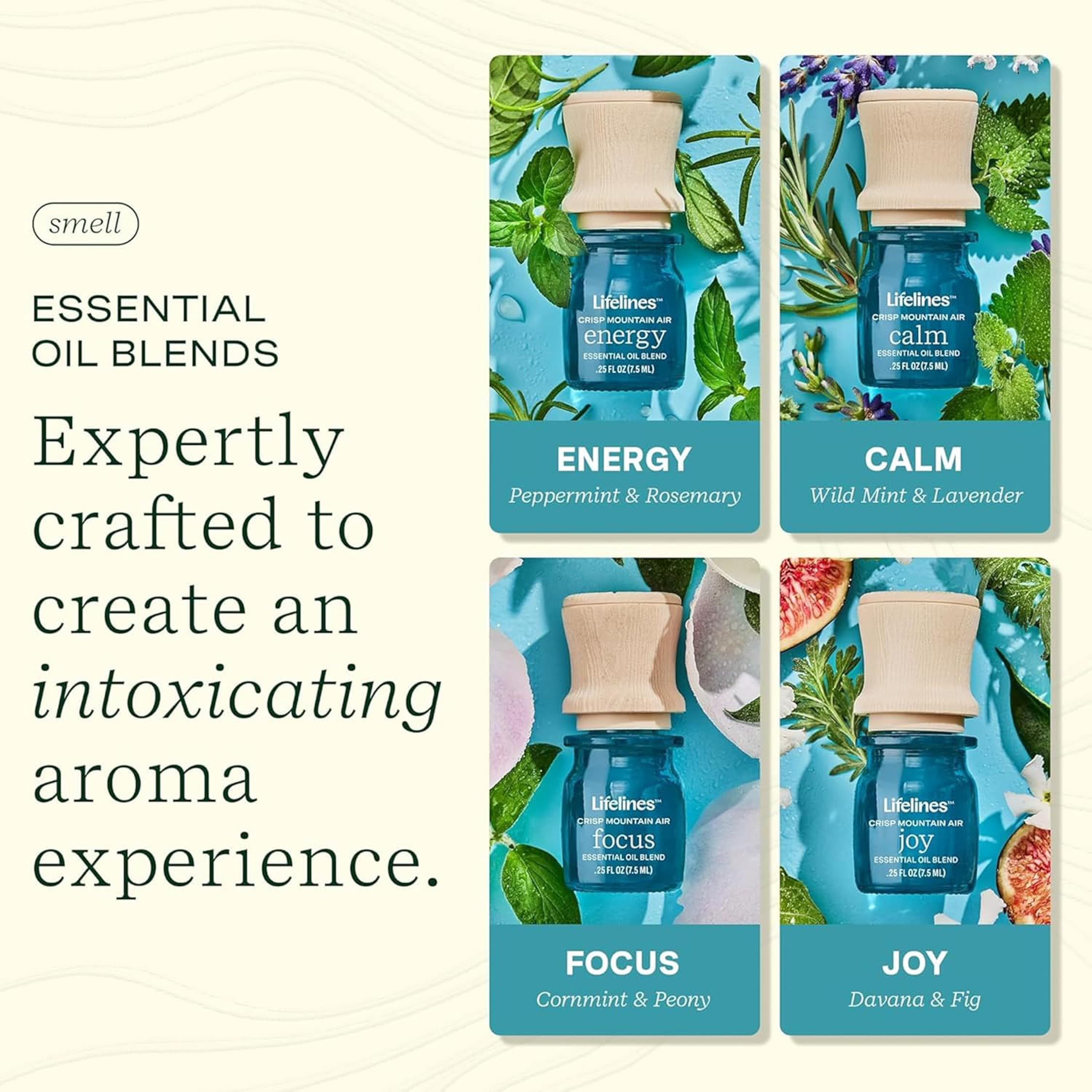Lifelines gota de aceite esencial sobre fondo claro destaca pureza y textura