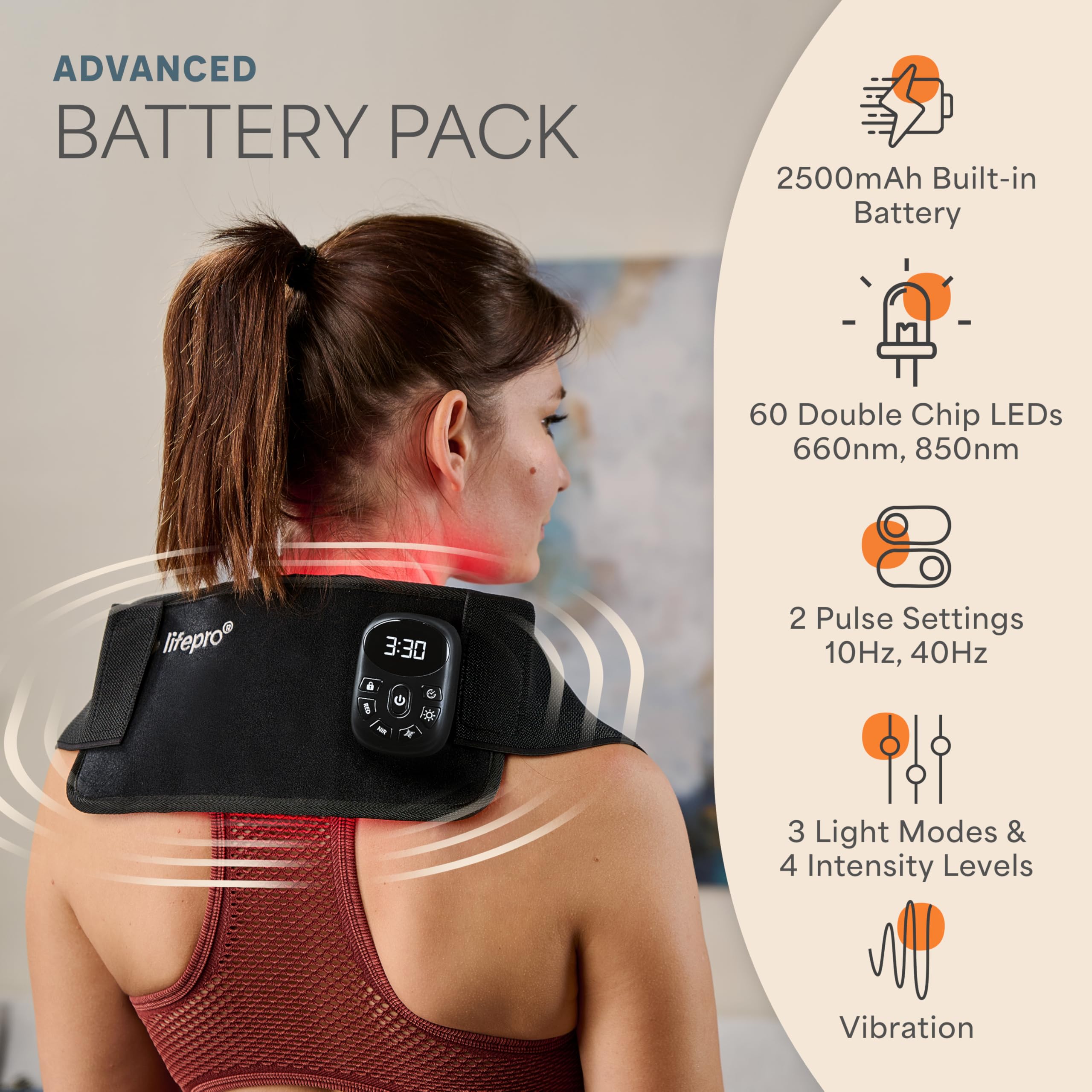 LifePro cinturón extendido con extensor de velcro para mayor alcance