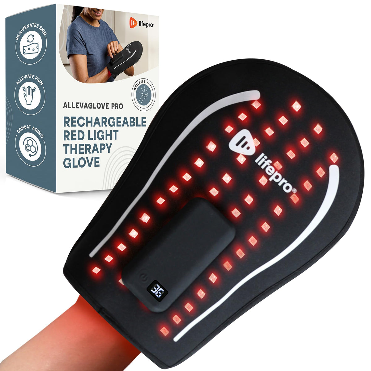 Lifepro vista frontal del producto mostrando ajuste cómodo y diseño portátil
