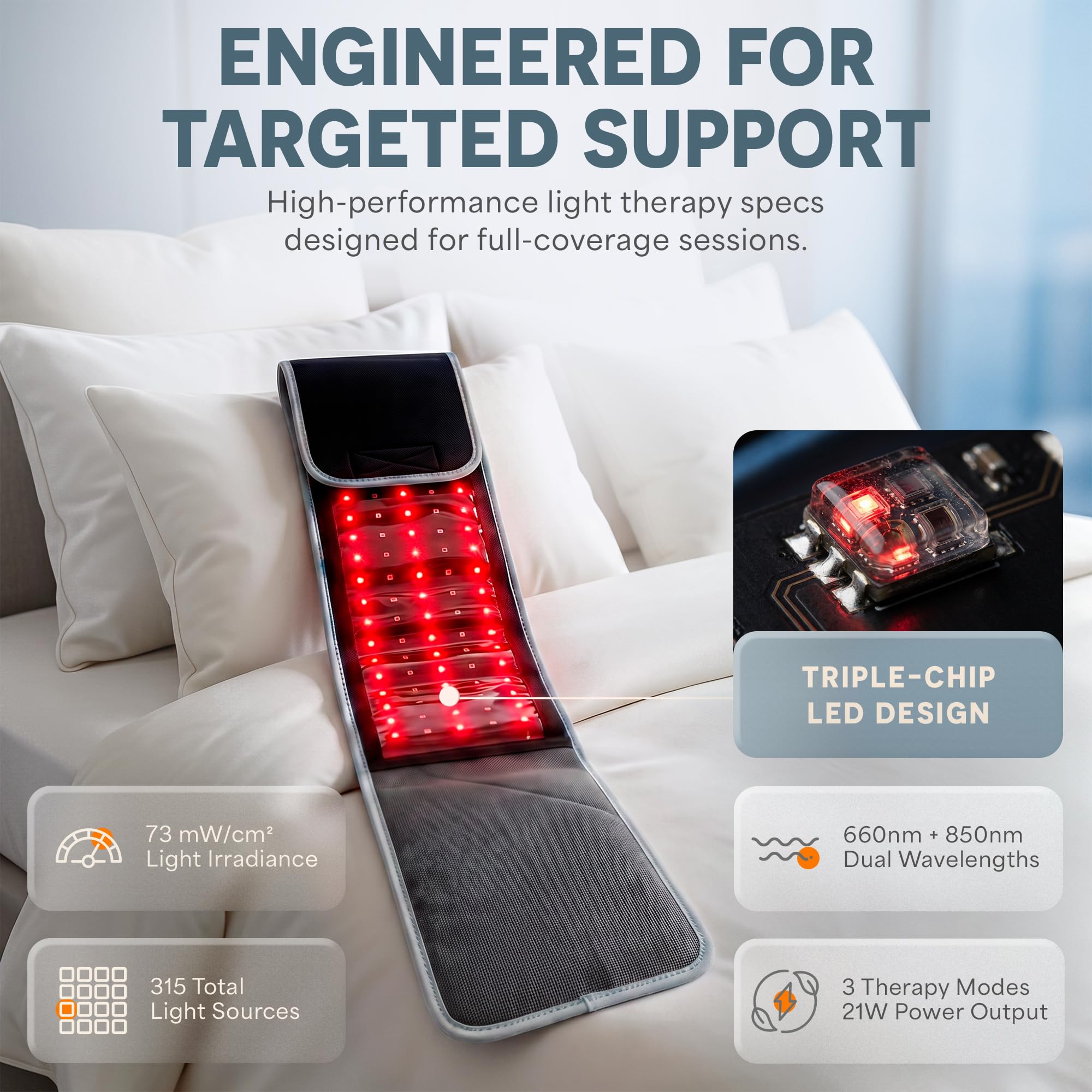 LifePro comparación de tamaño junto a una mano para visualizar escala y portabilidad