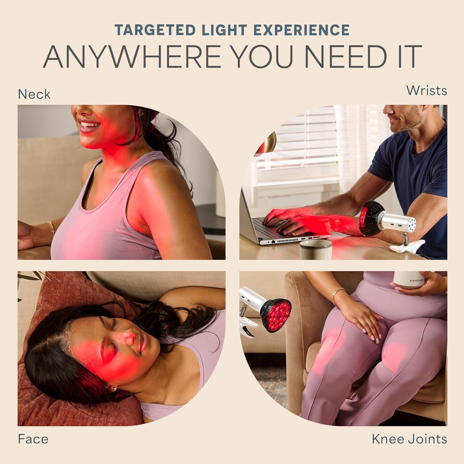 LifePro ambiente tipo spa para relajación con luz suave y acogedora