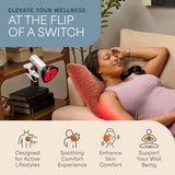 LifePro lámpara en cabecera nocturna para sesiones de bienestar antes de dormir