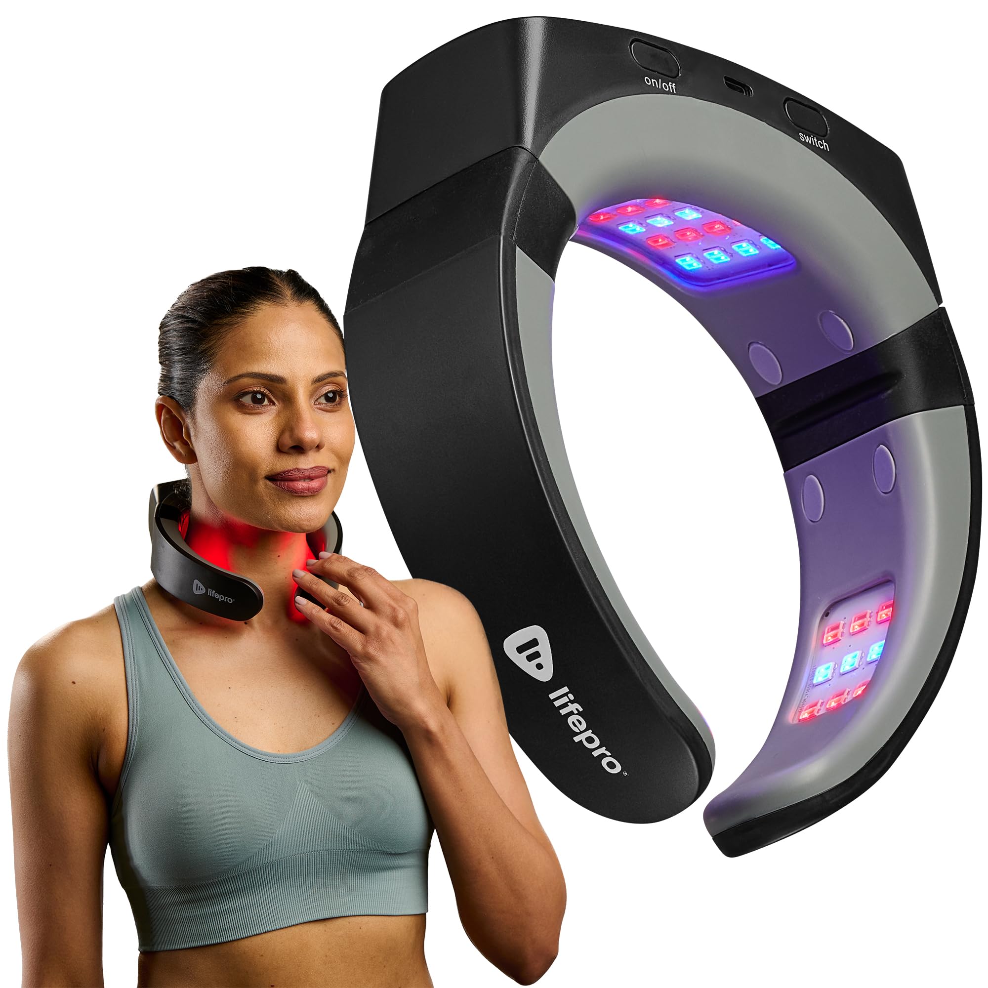 Lifepro Luminova frontal mostrando forma ergonómica y comodidad