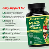 Life's Fortune montones de spirulina y pastos verdes indicando ingredientes vegetales