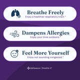 LifeSeasons Breathe-X cápsula abierta detalle, fácil de tragar y efectiva