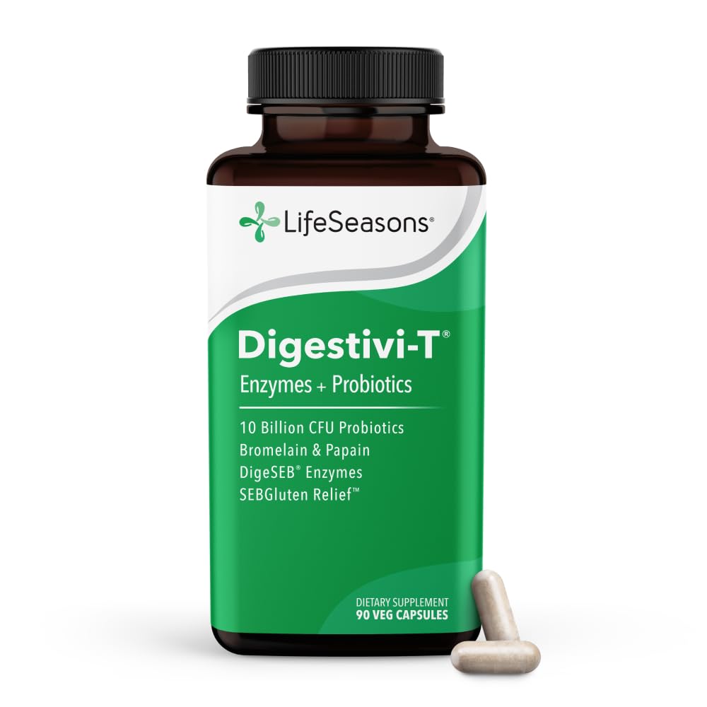 LifeSeasons Digestivi-T vista frontal del envase mostrando diseño y cantidad
