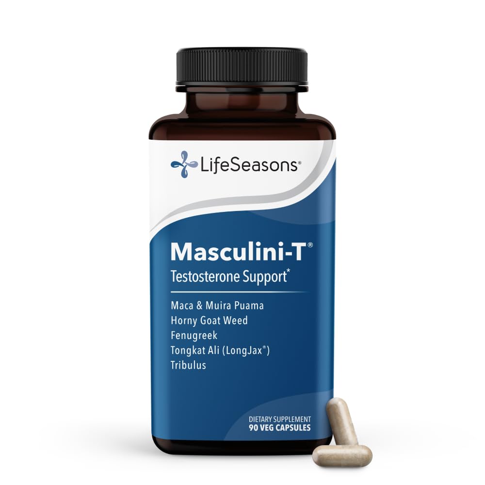 LifeSeasons Masculini-T vista frontal del envase y etiqueta clara